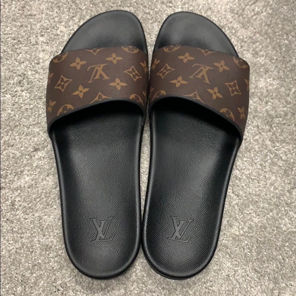 Louis Vuitton slides for men.